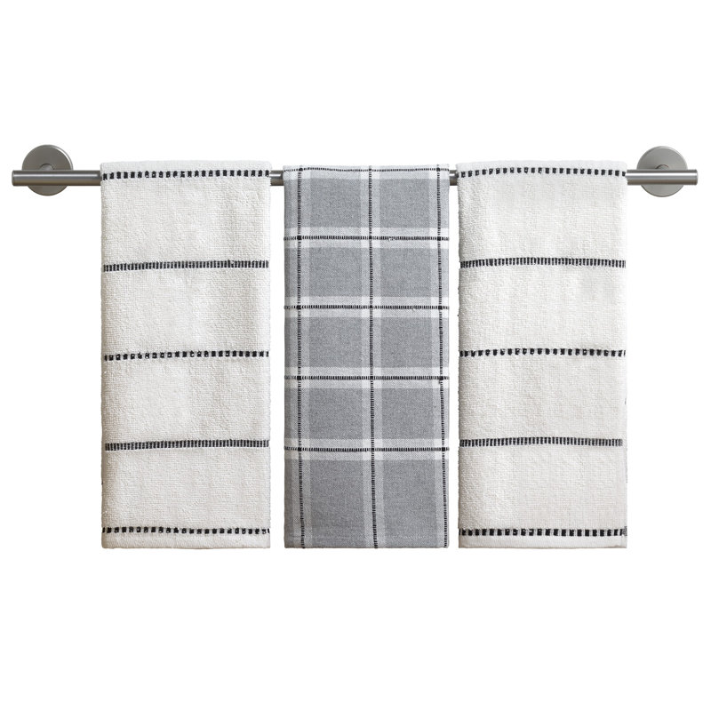 Izod Oxford 3-Piece Kitchen Towel Set