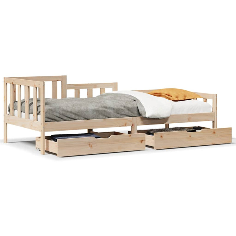 Crumrine Solid Wood Daybed, 88 x 203.5 cm, White