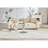 27.5-Inch Diameter Round Tempered Glass Coffee Table. 17.7 Inches High, Supported By A Silver Metal Base, With A Light Luxury Edge.-129016760
