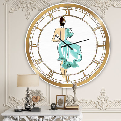 Robe de soirée - Grande horloge murale