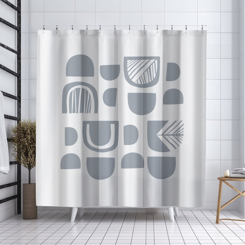 Rideau de douche Coco, Gris