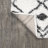 Caimari Moroccan Diamond Shag White/Gray Rug-751010461