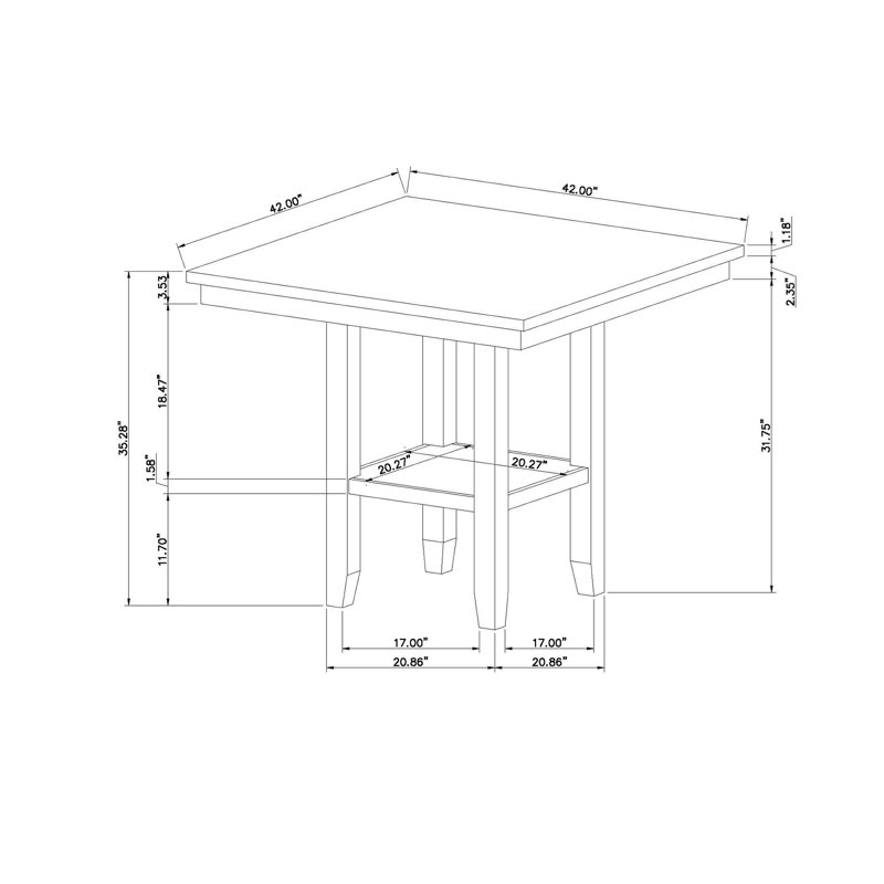 D4010 Natural Bar Table