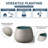 18.5 In. Large Light Gray(Premium Inner) Concrete Round Planter / Pot With Drainage Holes