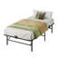 Lit simple en métal Antioch avec supports de matelas à 360 ° et rangement sous le lit, aucun sommier requis, assemblage facile-1180072624