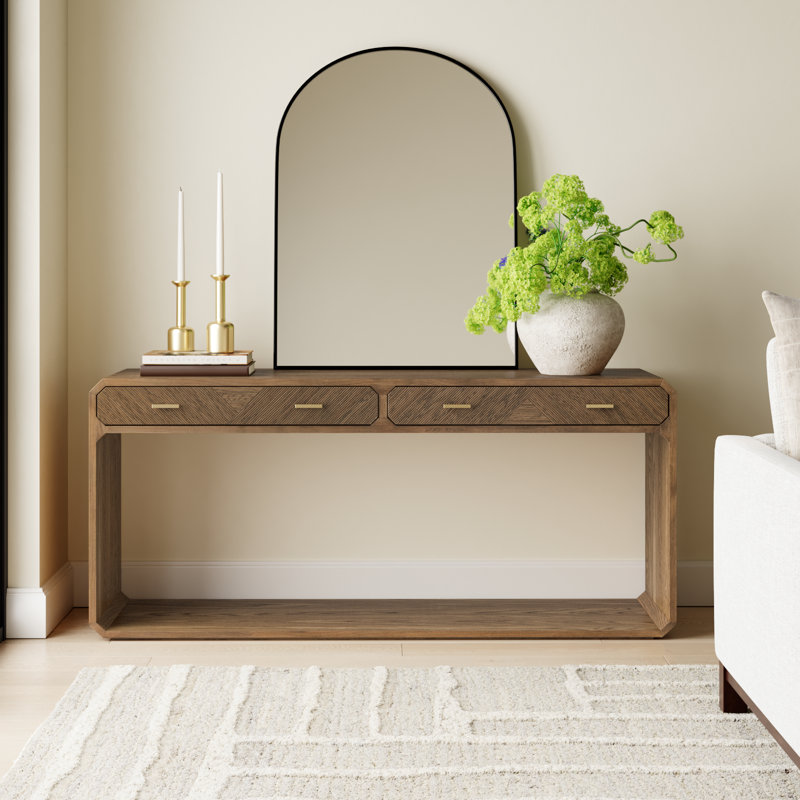 Harris 60'' Solid Wood Console Table, Natural Ash