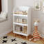 Kids Bookshelf, 3-Tier Bookcase, Book Organizer, Toy Storage Cabinet Organizer