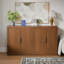 Buffet à portes en bois avec tablettes réglables-1717044340-1717044341