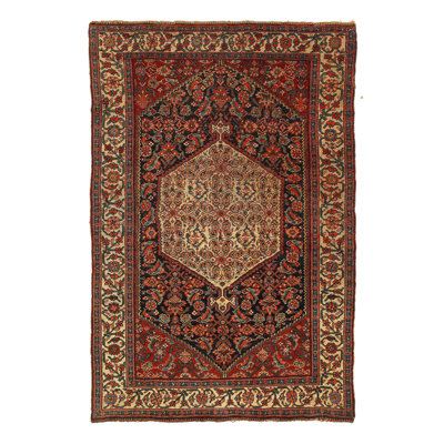 Antique One-of-a-Kind 4'4'' X 6'8'' Area Rug