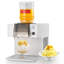 Machine à glaçons en blanc et acier inoxydable, production quotidienne de 132 lb, autoportante