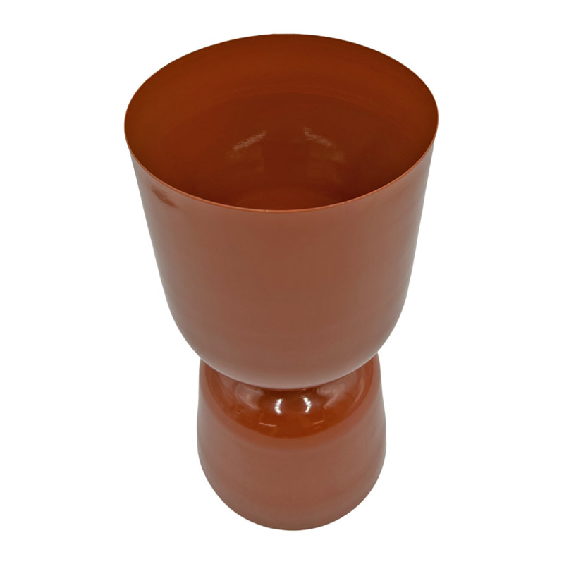 Kilgellon Handmade Aluminum Table Vase, Beige