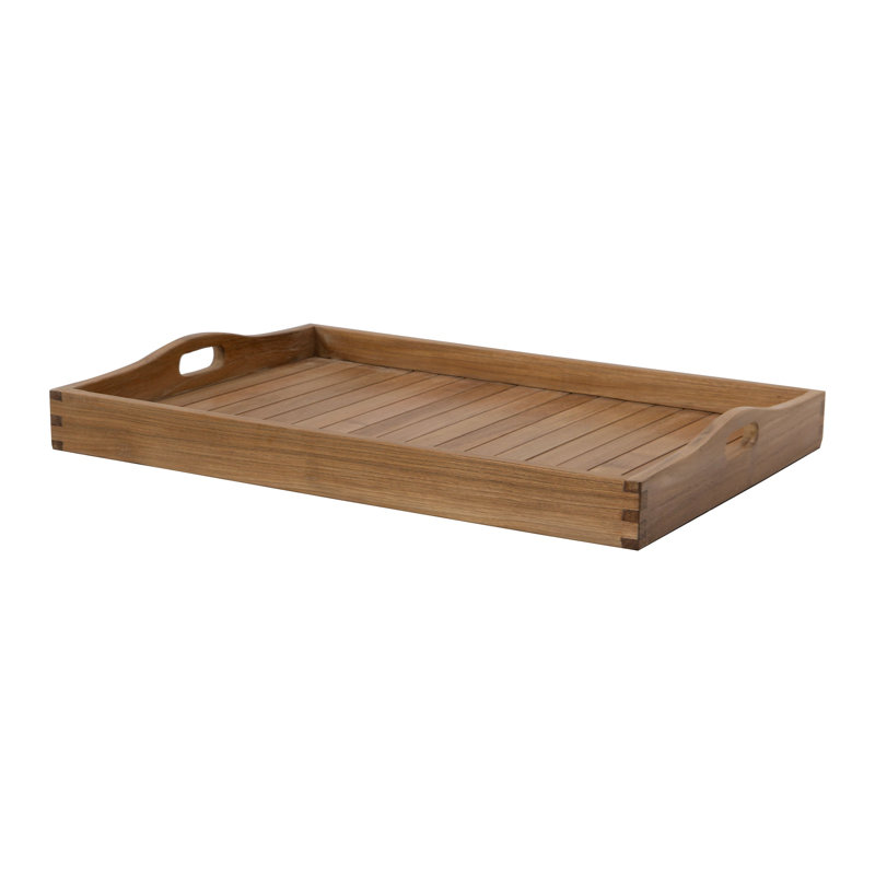 Solid Wood Tray, 2.5" H x 23.5" W x 17.75" D