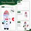 Christmas LED Lights Snowmen Stuffed Holiday Accent
