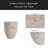 Outdoor/Indoor Lightweight Concrete Side Table