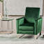 Fauteuil inclinable à dossier poussoir Arvin avec pieds hauts en métal, design moderne glamour et revêtement en velours pour un confort et un style ultimes.-1225743071