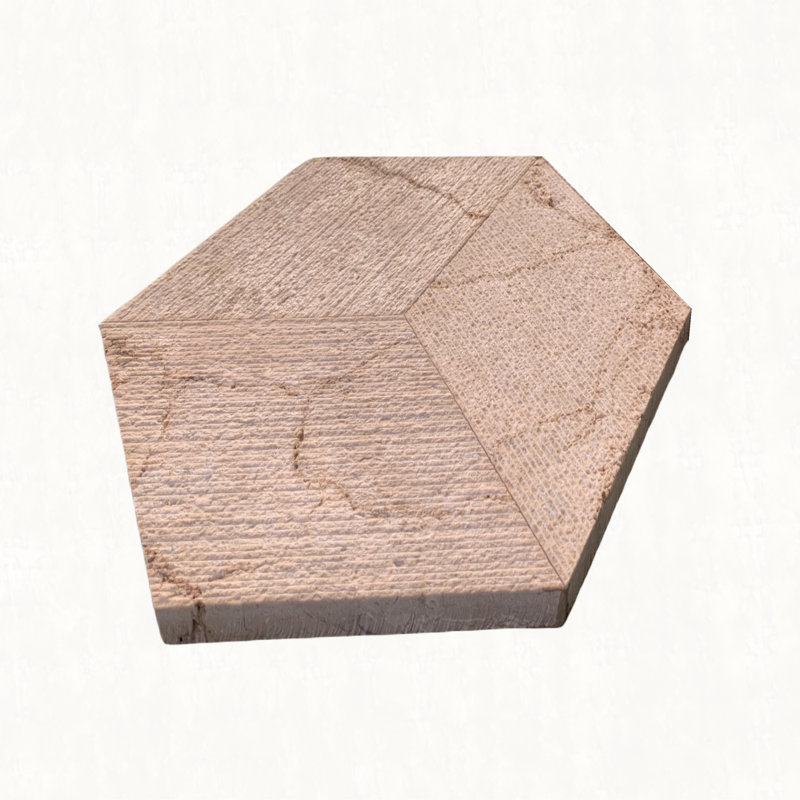 Hexagon marble tile, Carrara marble, natural marble, for wall and floor, polished marble tile, natural stone, 1 box 12 pcs