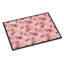 Fleurs et poiss en points de 36 po x 24 po tapis de porte extérieur antidérapant-38382246
