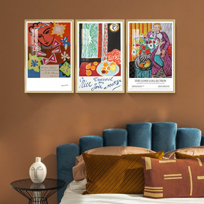 " Matisse Artwork " by Henri Matisse 3 Piece Art Print