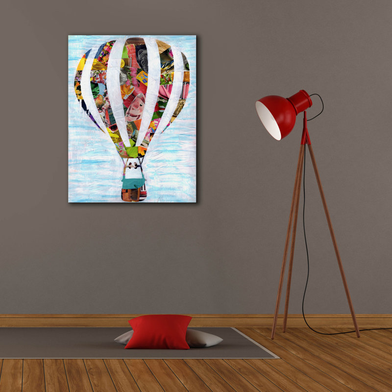 «Hot Air Balloon» par Artpoptart, art mural sur toile, 26 po x 34 po