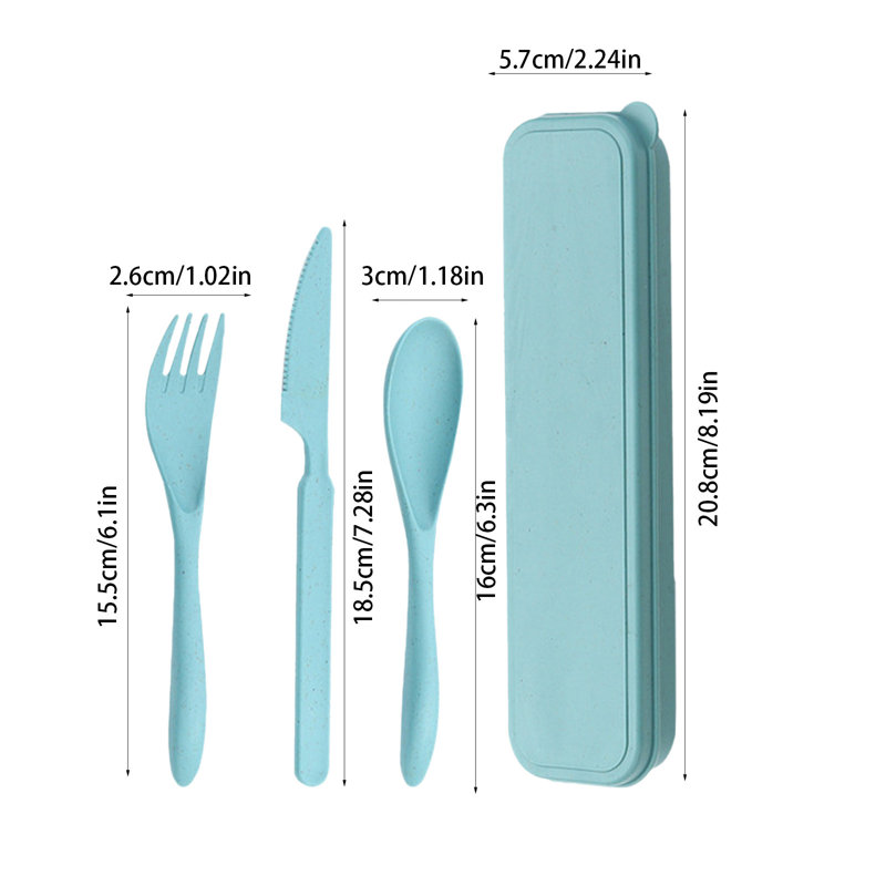 Couverts de table Wheat Straw Knife, Green