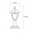 Valerius 1-Light Outdoor Pier Mount Light