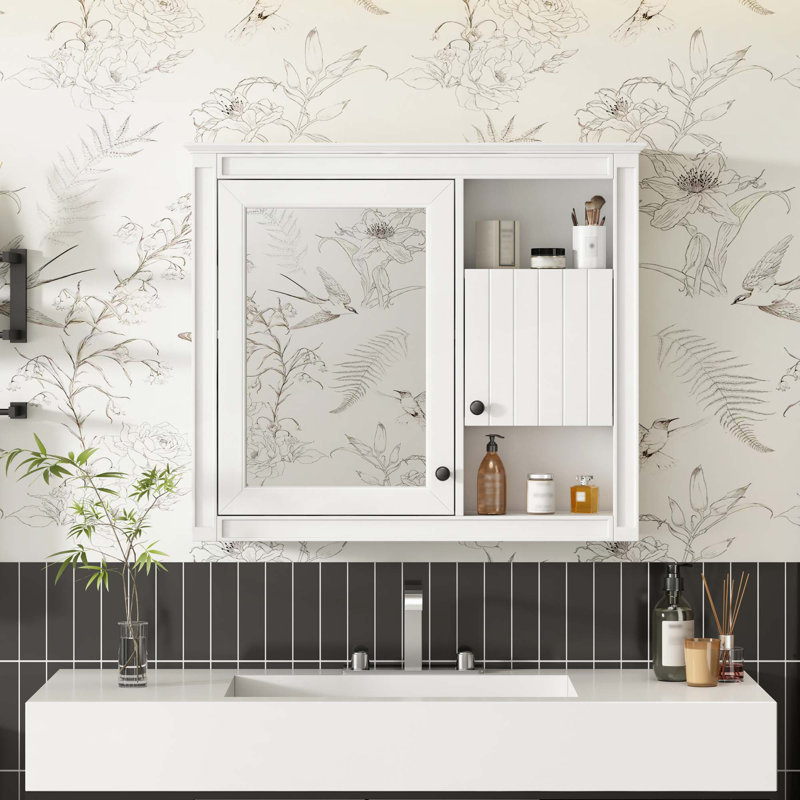 Armoire à pharmacie murale avec 3 tablettes