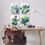 «Divers Tropical Palm Fans» par Grace Popp, ensemble de 4 impressions sur toile-1326241092-1326241094