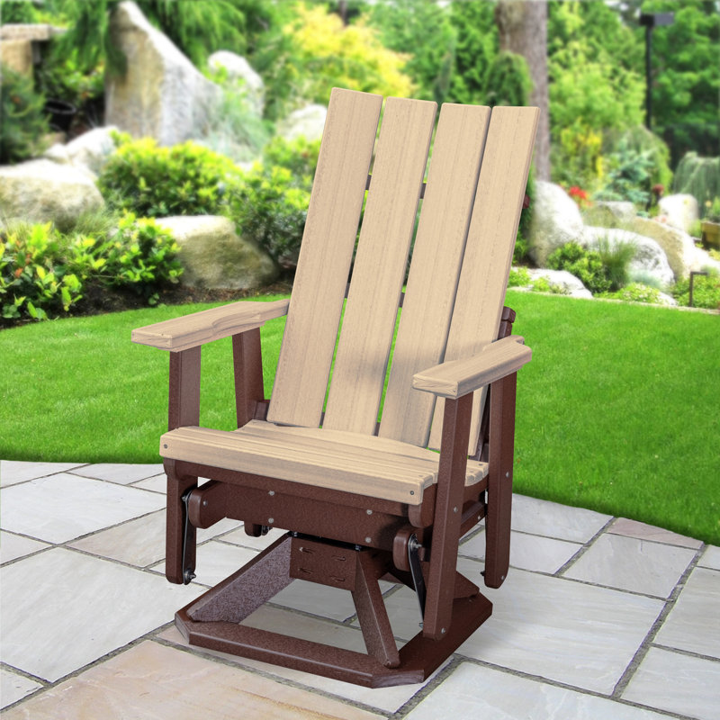 Fauteuil oscillant Brandon , Bois patiné / brun Tudor