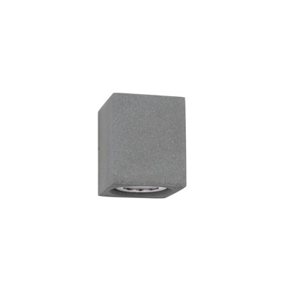 Grey Integrated LED Outdoor Flush Mount