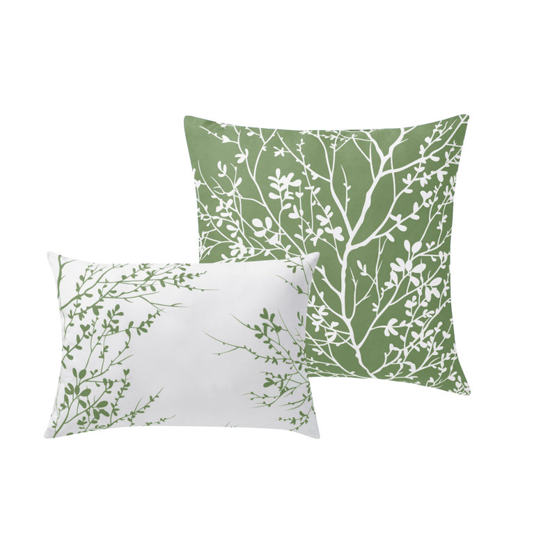 Sage and Ivory King Microfiber Reversible Bed in a Bag Set