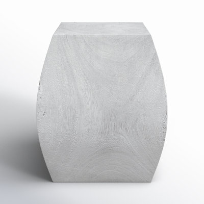Coriander Joss & Main Grove Ivory Wooden Accent Stool by Joss & Main
