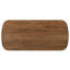 Table rectangulaire, chenille et noyer