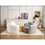 Causeuse à double profondeur courbée en S, éponge à compression complète, chenille gris clair, conception modulaire pour petits appartements, capacité de 400 lb, 66,9 /-688557443