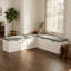 Banc d'angle avec rangement en L Efrayim