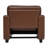 Elowen Modern Contemporary Faux Leather Accent Chair with Track Arms and Tapered Legs