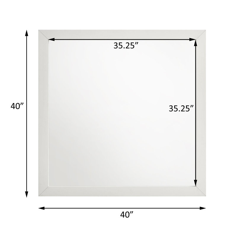 Miroir pour commode, Blanc
