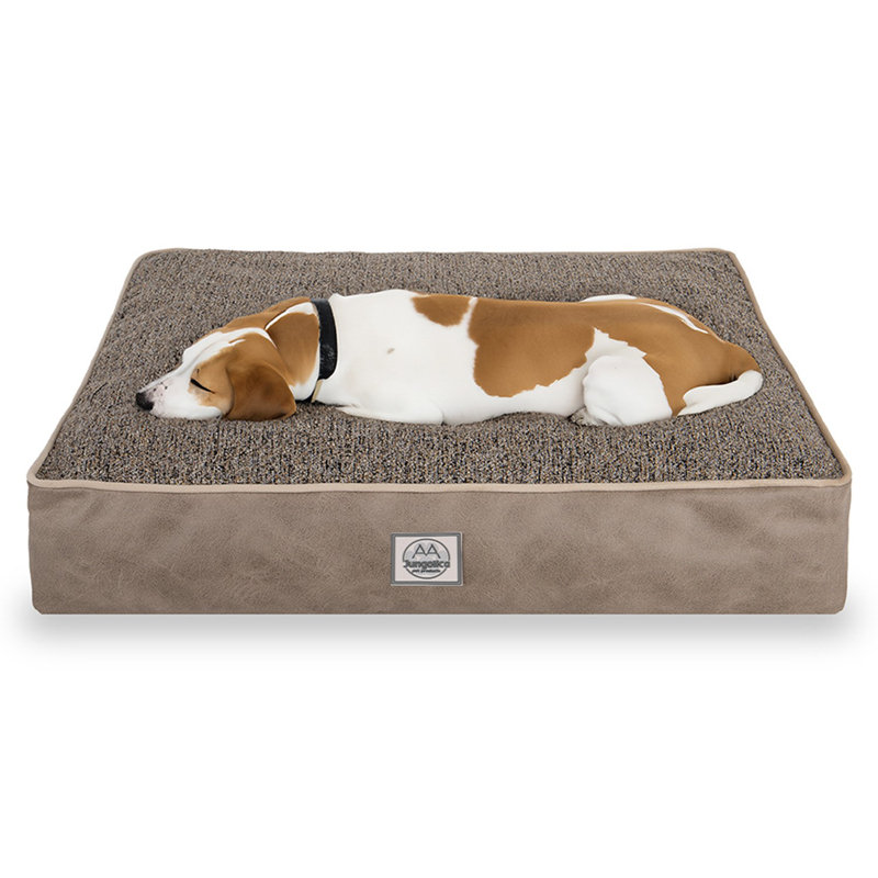 Jungolica Orthopedic Pet Bed, Brown, 100cm H x 90cm W x 20cm D