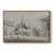 Toile encadrée noyer flottant