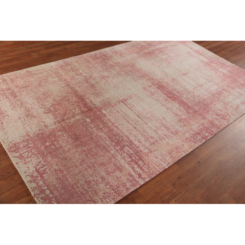Tapis indien moderne en laine 5 x 8