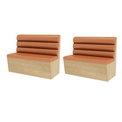 Banc rembourré en similicuir