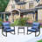 3 Pieces Outdoor Patio Bistro Set