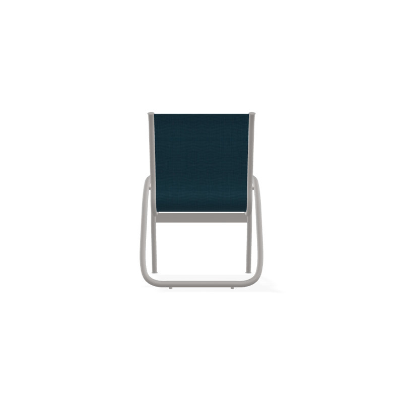 Fauteuil de patio Gardenella, Gris chaleureux texturé, Sunbrella® bleu sarcelle