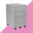 Carron 38cm Wide 3 -Drawer Mobile Steel File Cabinet