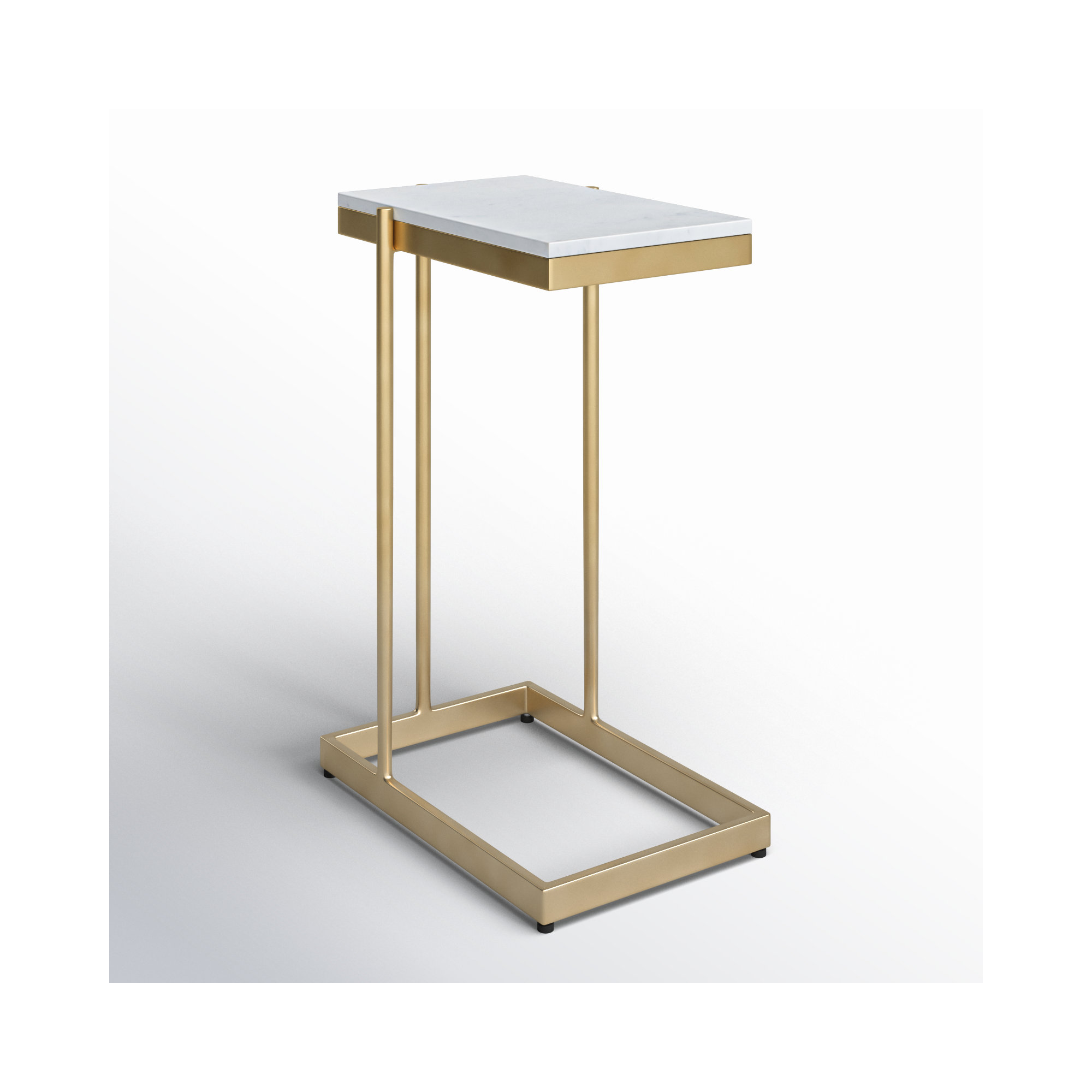 Brigitte Marble Top Frame End Table