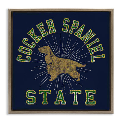 Art mural Cocker Spaniel State par Spirit Animals / Life Is High