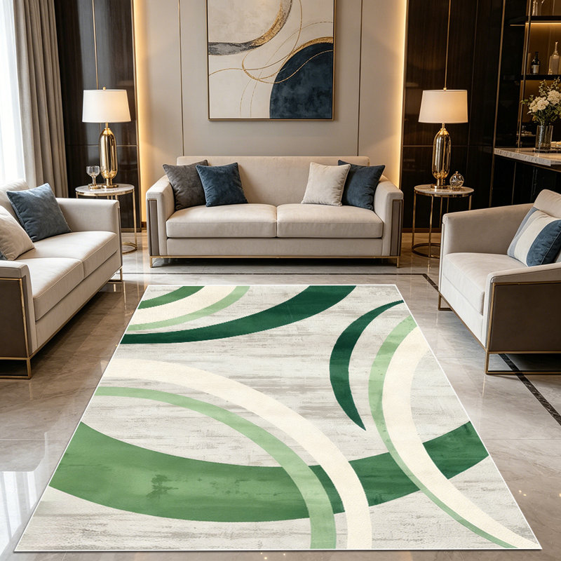 1PC Abstract Swirl Sage Green Weathered Wood Grain area rugs for Living Room, Soft and Comfortable, Suitable for all seasons, easy-to-maintain, machine washable Indoor floor mat, Under Table Farmhouse suitable for dining room, bedroom, entryway,
