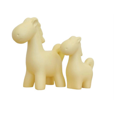 Charming Decorative Object Set (2 Pieces), Vibrant Yellow Ceramic, Small: 4.7 x 2.2 x 5.7 inches & Large: 7.1 x 3.0 x 7.7 inches | 100% Durable Ceramic | Perfect for Home Décor & Accent Pieces, Stylish & Modern Design