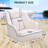 Piping Pontoon Boat Captain Chair with Ergonomic Backrest & Thick Compression Foam-1731877009