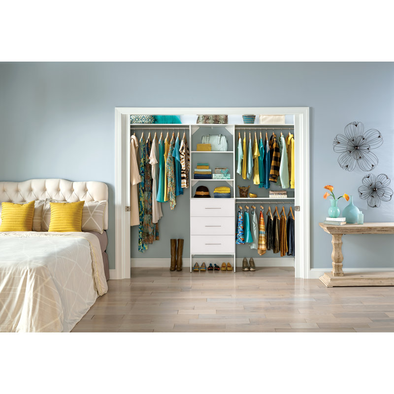 Système d'organisation l 84 po à 120 po SuiteSymphony, Blanc pur