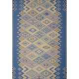 Moroccan Area Rug in Gray/Blue